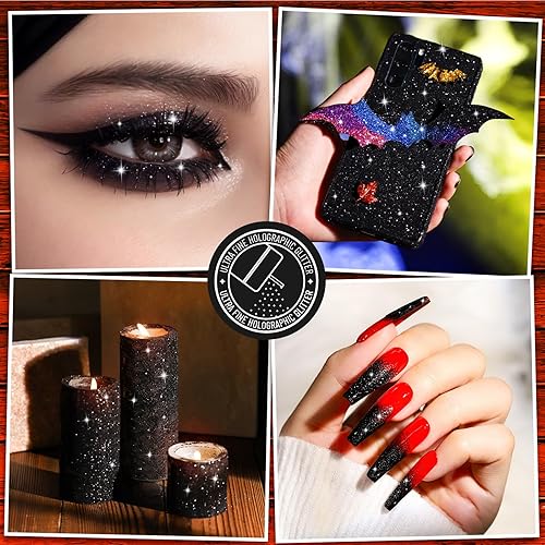 Miniatura 43 de LEOBRO Brillantina rosa, 5.29 onzas, purpurina gruesa rosa intenso para manualidades, resina, cuerpo de uñas, decoración de fiestas de vacaciones