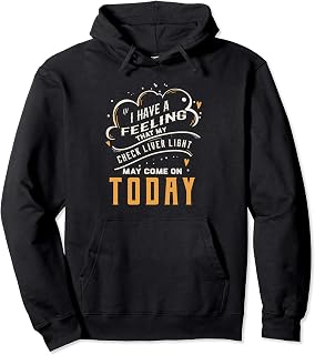 Liver Warning Light Funny Gift Drinking Booze Fan Gift Pullover Hoodie