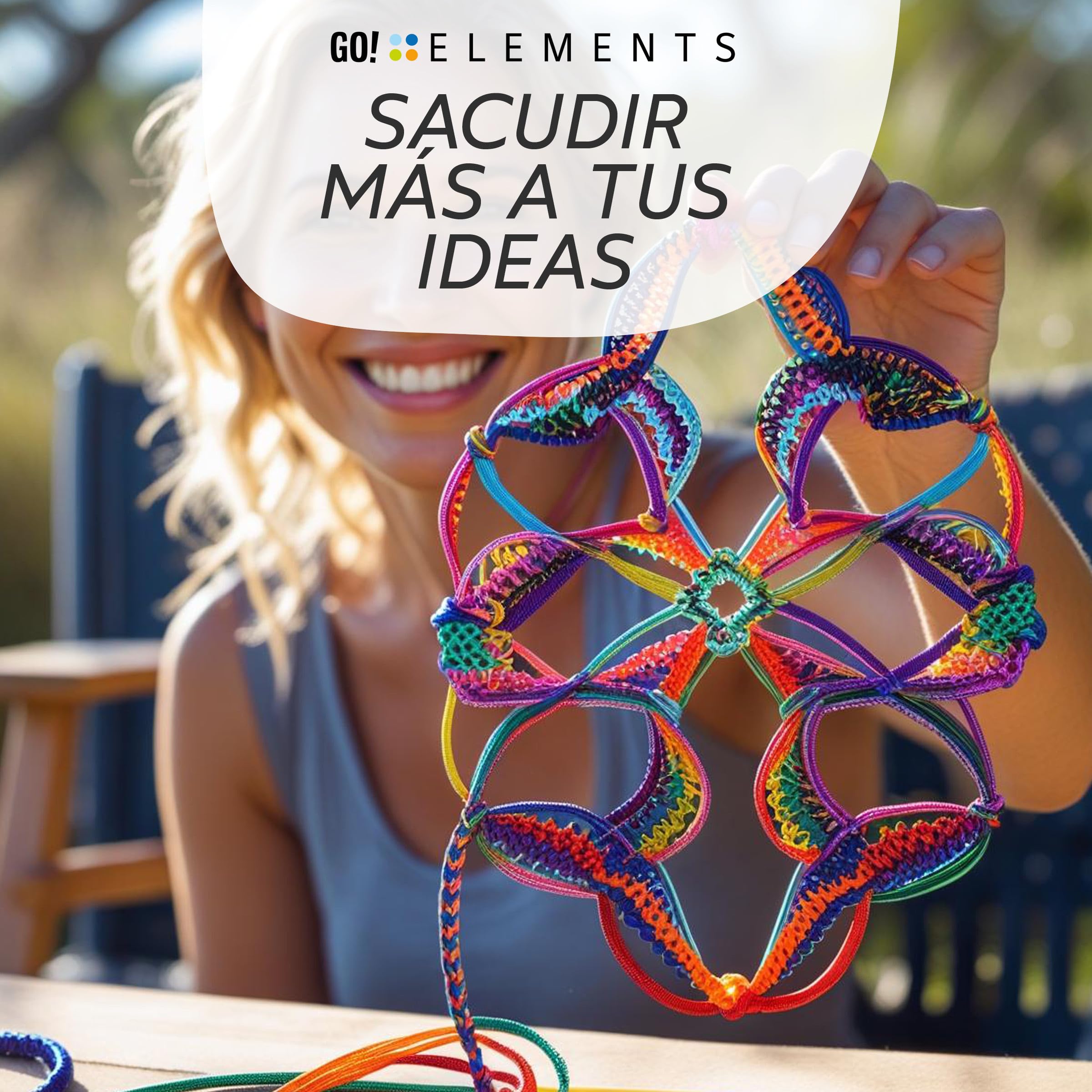 GO!elements Nano Cord | Cuerda de albañil | Filigrana, delgada y extremadamente estable | Cuerda de nylon 100% | ø 0,75 mm - Sin núcleo - Max. 16 KG - Resistente a la rotura | Cuerda para DIY, camping