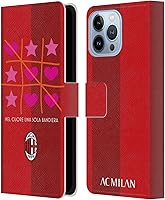 Vista 123 de Head Case Designs Funda de piel con licencia oficial de AC Milan Dream Big Children compatible con Apple iPhone 13 Mini