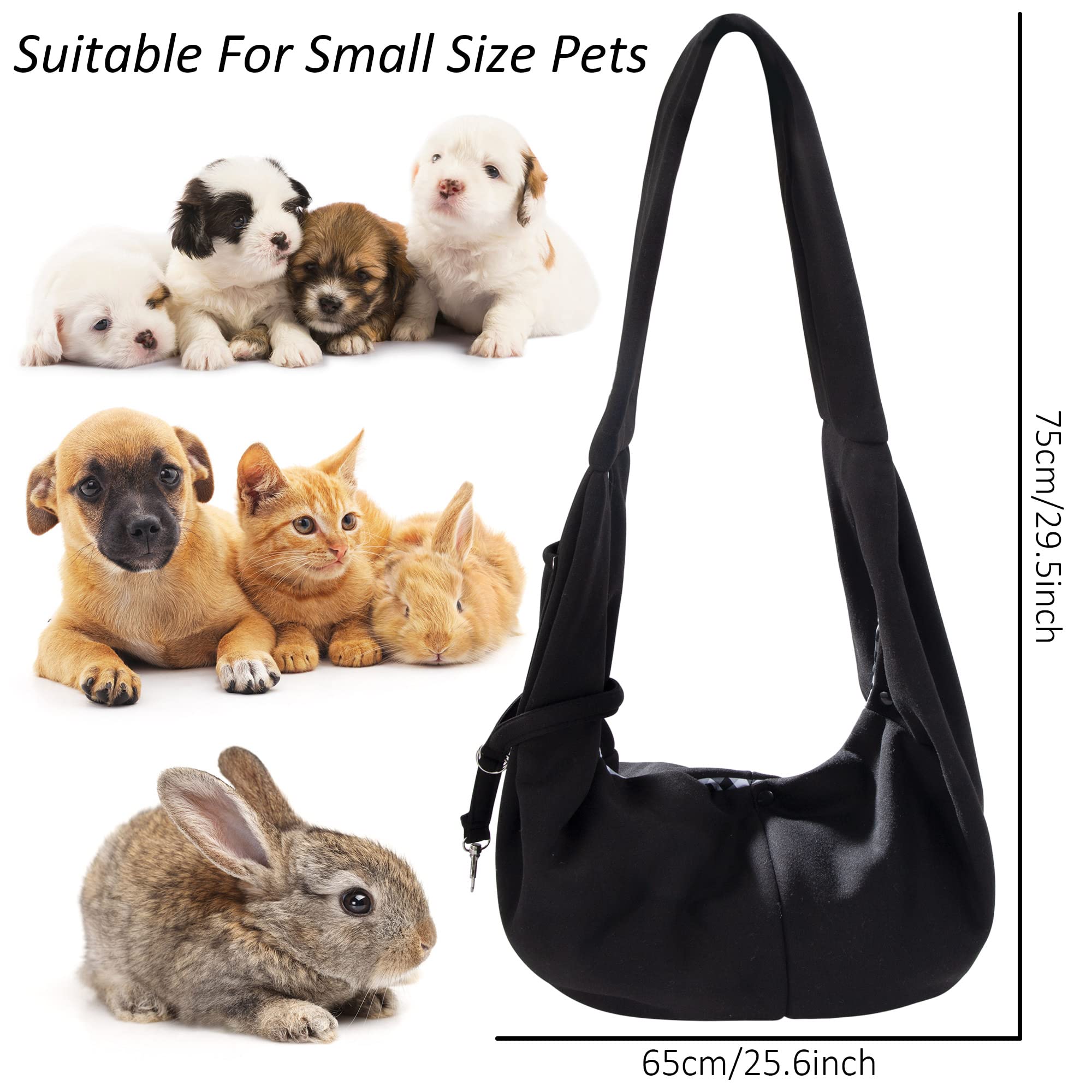 Tragetücher Hunde Kleine Katze Haustiere Schultertasche Hunde Frei Reisetasche mit Fronttasche Pet Bag für Spaziergang Draussen, Hundetragebeutel bis 5kg