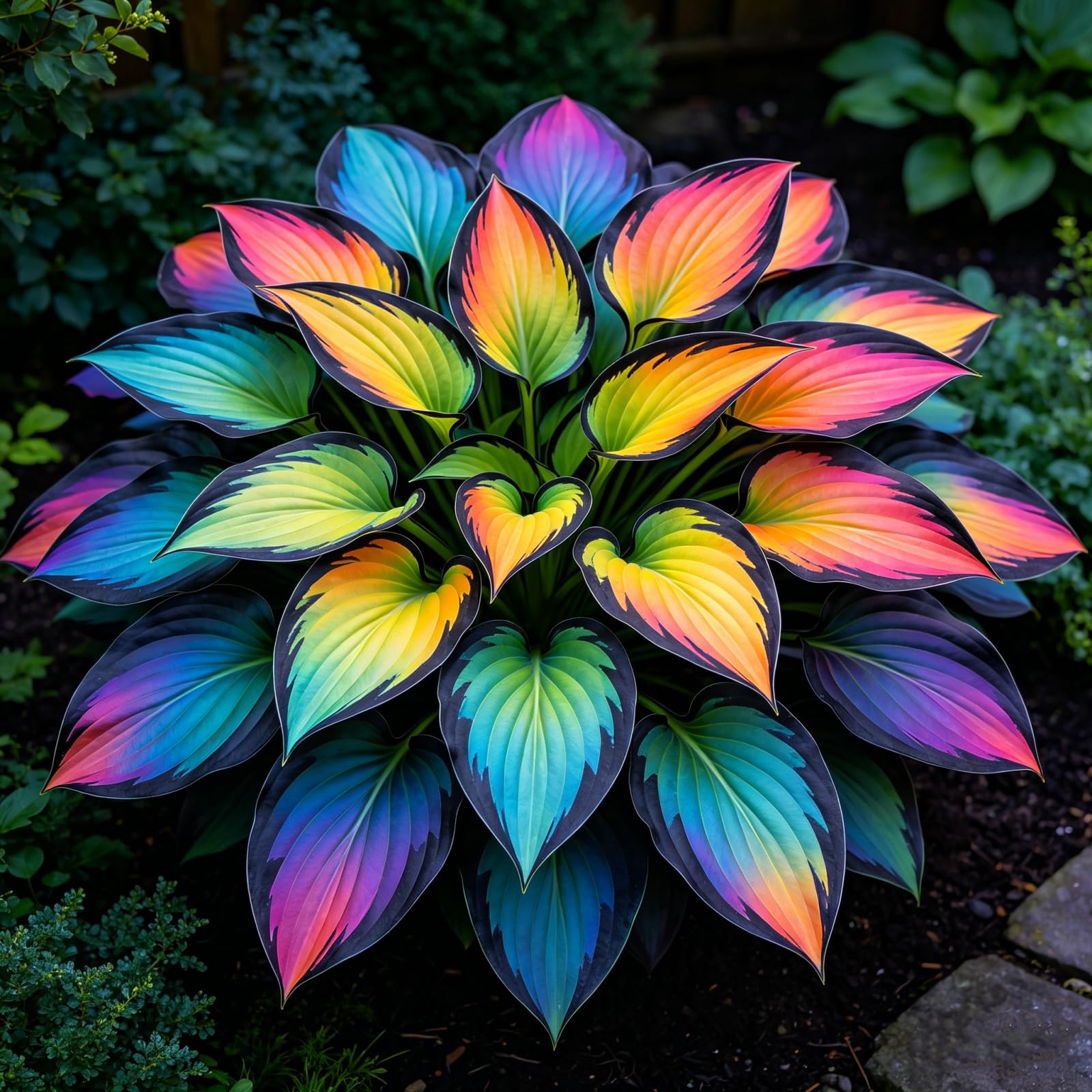 Hosta/Splendide decorazioni da giardino/Resistenti Perenne/Adatta ai principianti/Adatto per uso interno ed esterno-15Rizomi-A