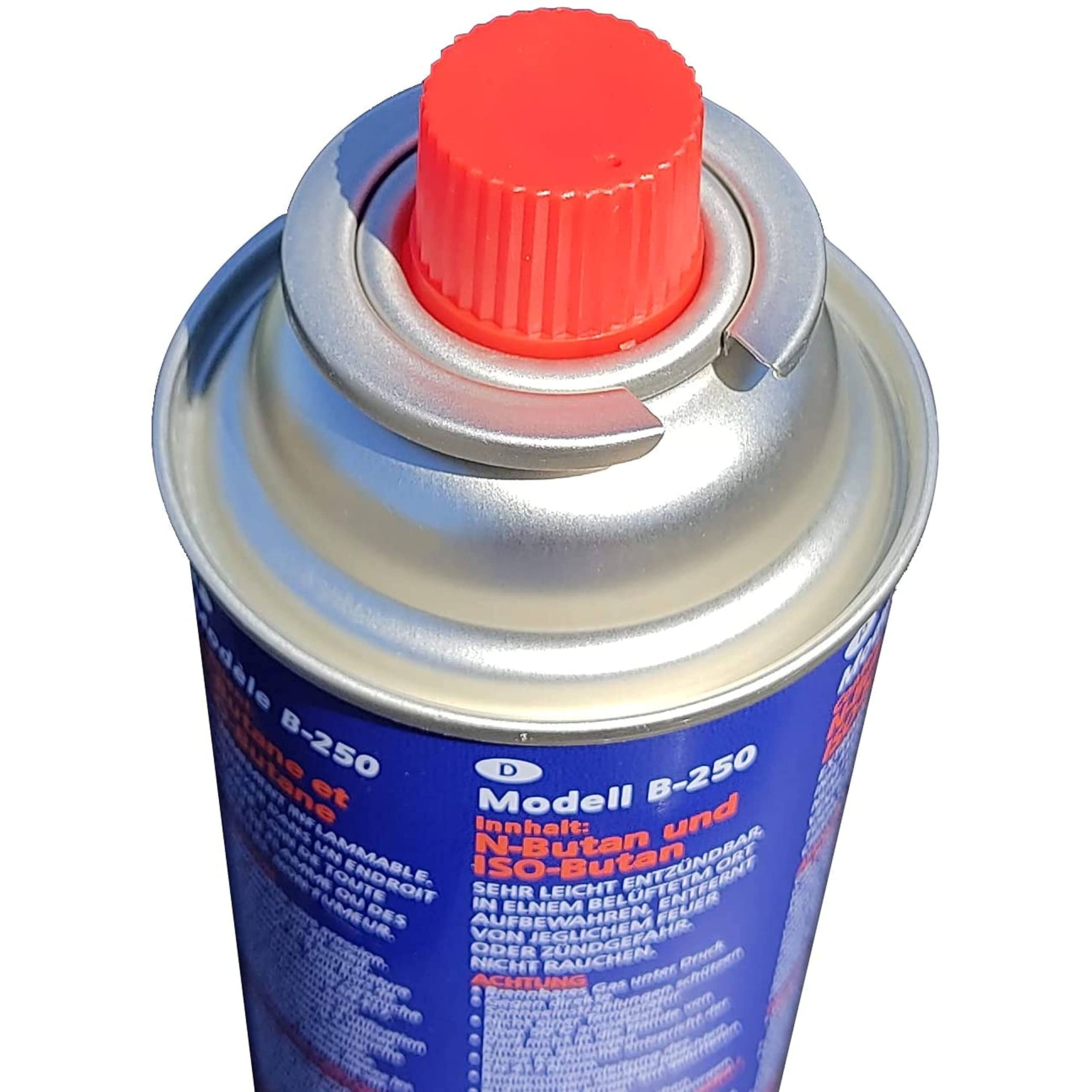 Butsir Gas 227 g Packung, mehrfarbig, 28 x Kartusche B-250 Brenner, Lötbrenner und andere Marktherde