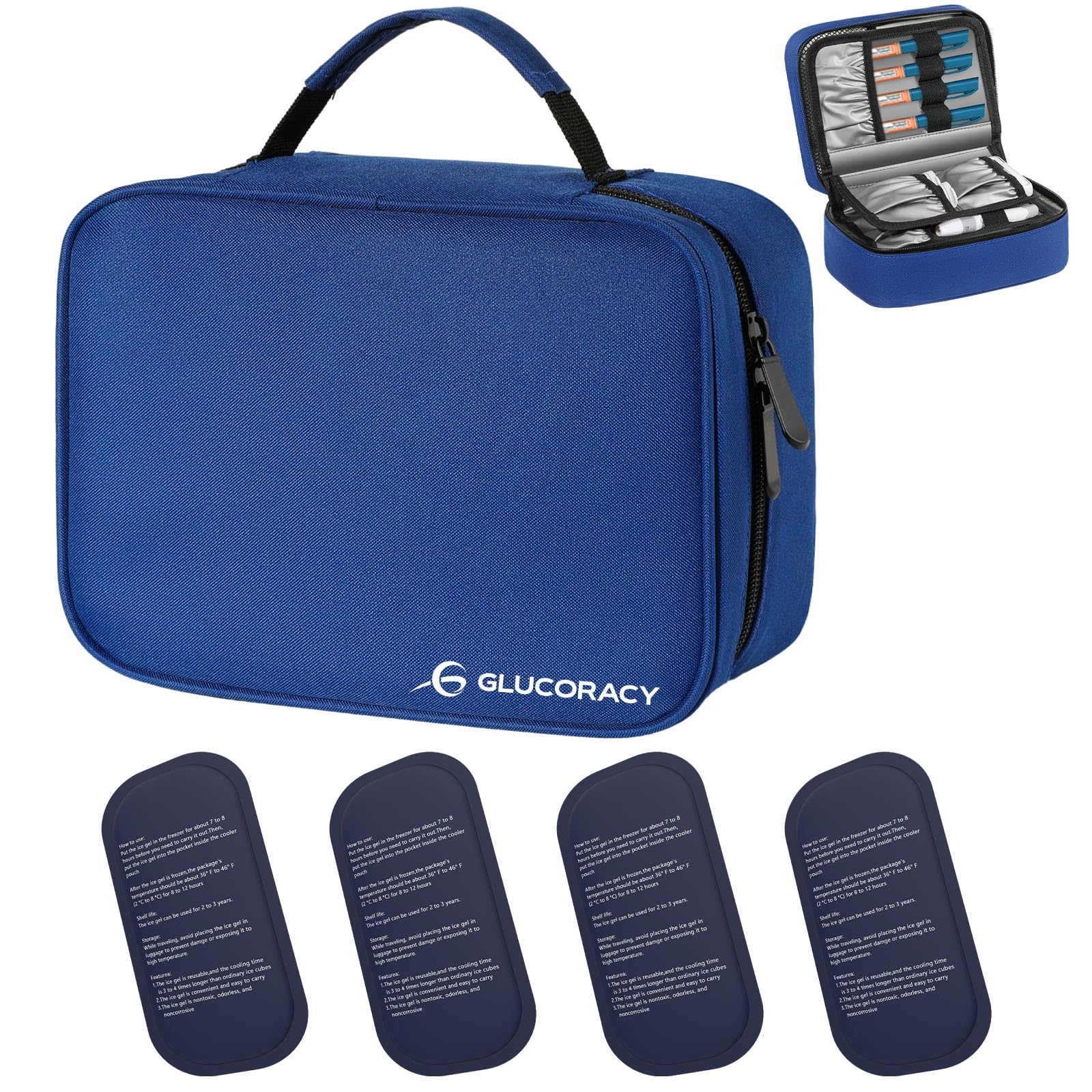 Glucoracy Insulin Cooler Travel Case