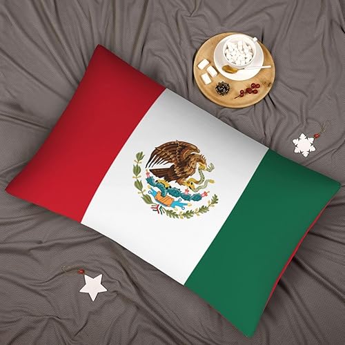 Miniatura 7 de ROHKAO Funda de almohada con la bandera de México, acogedora funda de cojín de 20 x 30 pulgadas para cama, sofá, automóvil, oficina, hotel, funda de