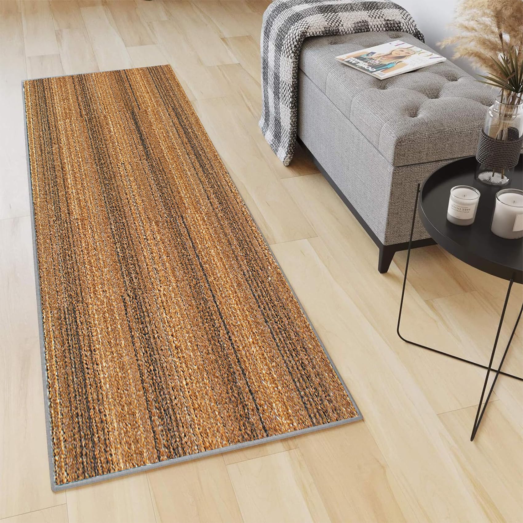 Amazon | ラグ ラグマットカーペット 40 x 130 cm 床保護 キズ防止