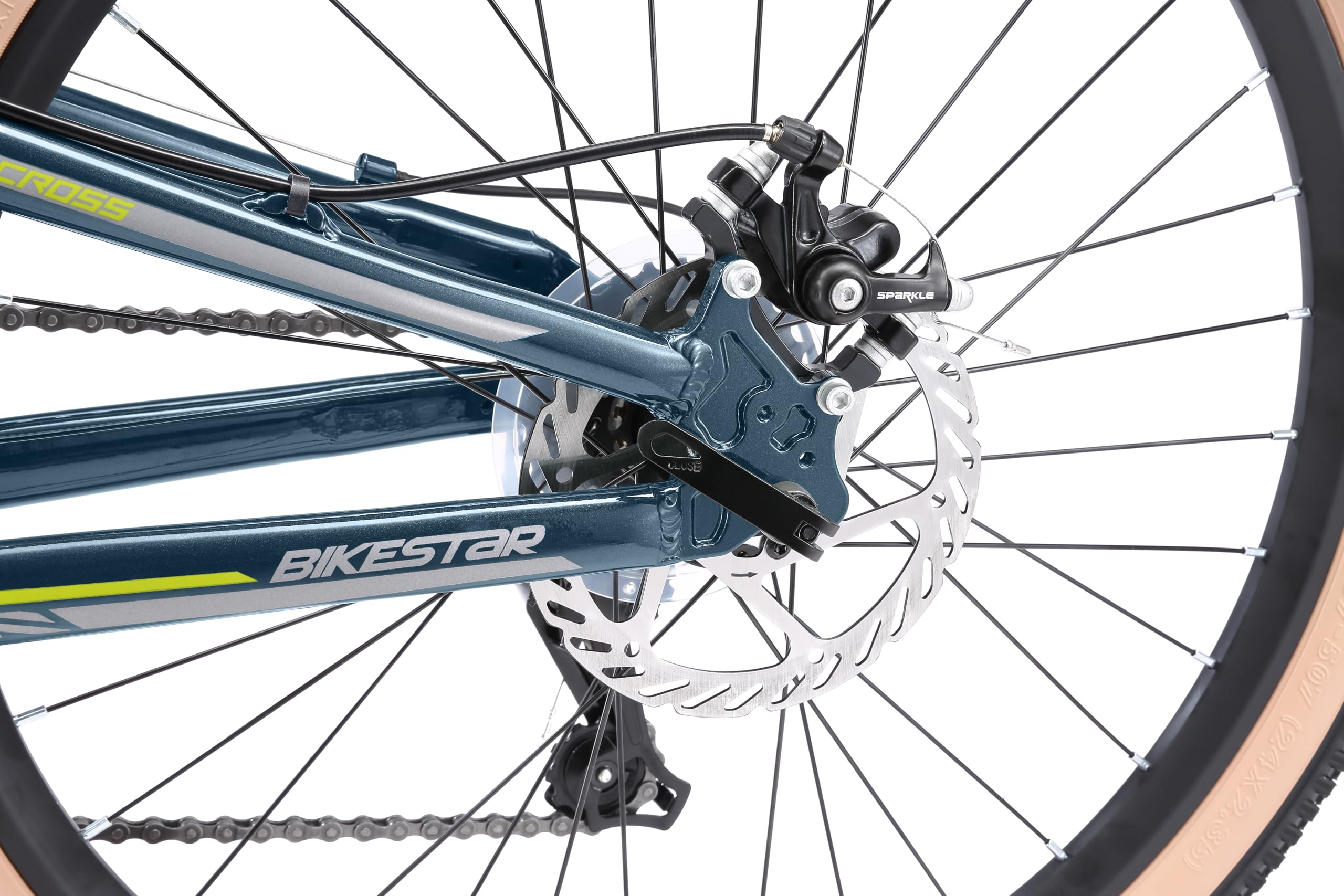 BIKESTAR Bicicleta de montaña de Aluminio Suspensión Doble Bicicleta Juvenil 24 Pulgadas de 9 años | Cambio Shimano de 21 velocidades, Freno de Disco | niños Bicicleta
