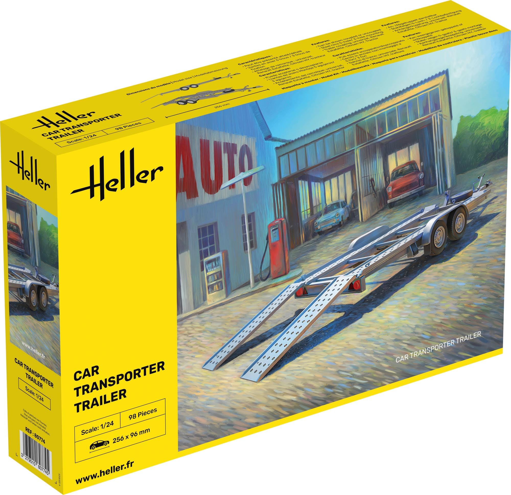 Heller 1:24 - Car Transporter Trailer