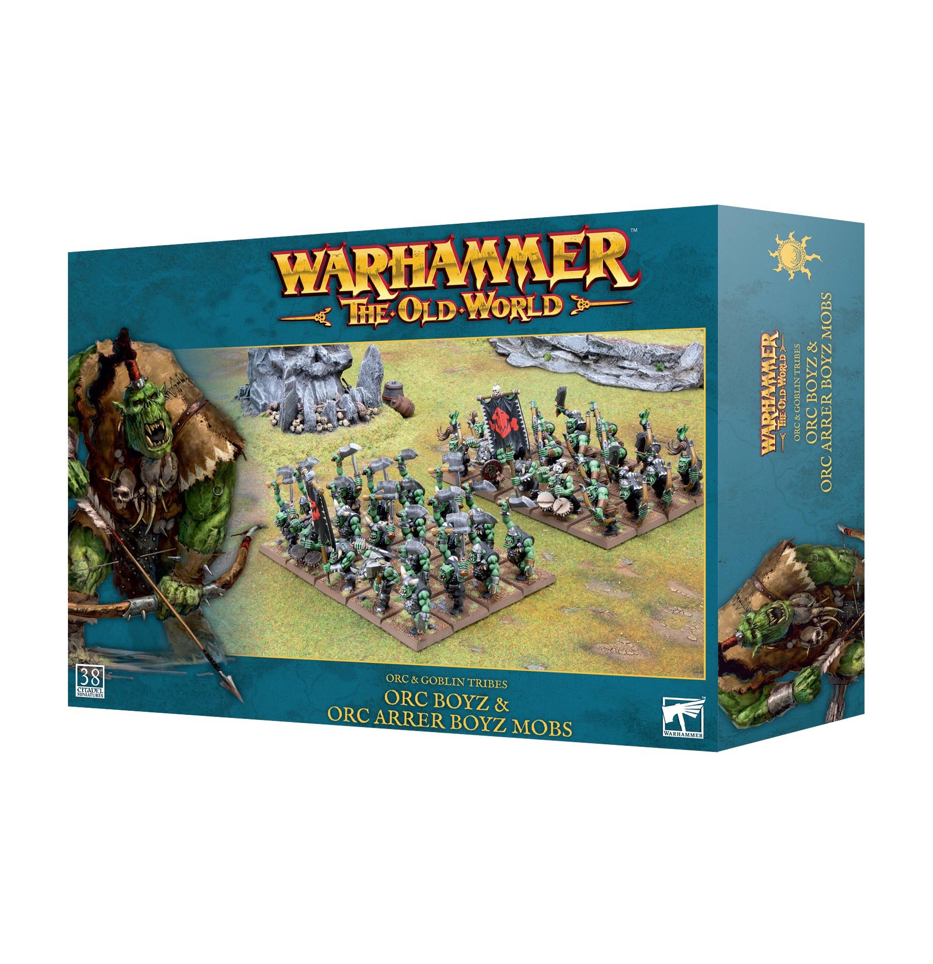 Warhammer Games Workshop Il Vecchio Mondo - Tribù Orchi e Goblin: Orc Boyz & Orc Arrer Boyz Mobs