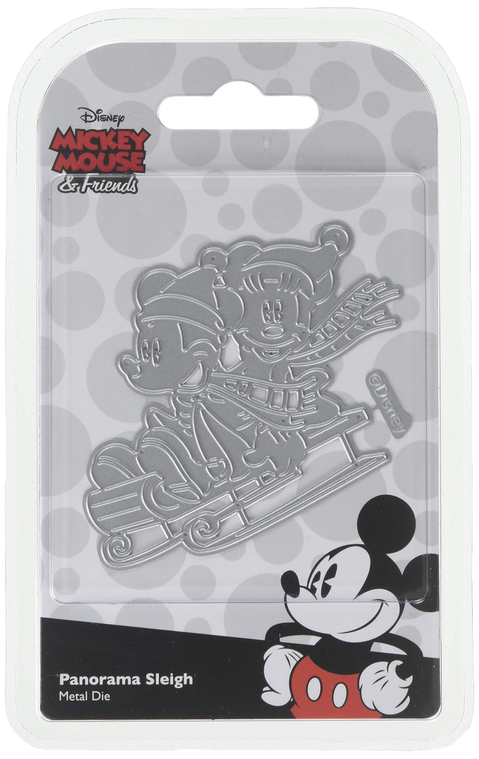Character World White Limited Disney Vintage Mickey Die Set-Panorama Sleigh