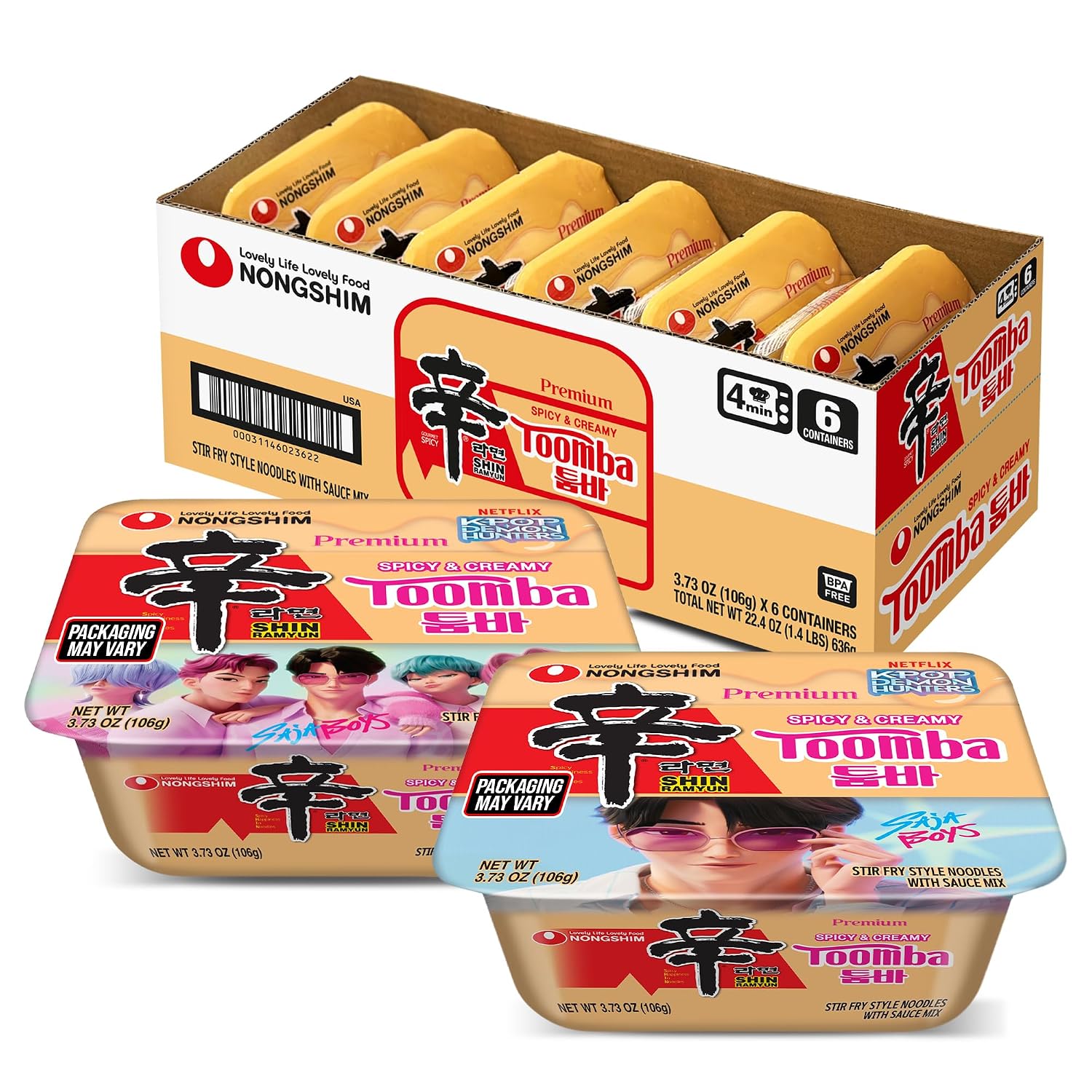 【韓系濃郁奶香】Nongshim 辛拉麵 Toomba 碗麵 6 入組 $5.90