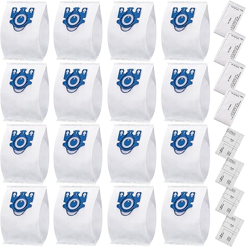 Miele AirClean 3D GN - Paquete de 16 bolsas para aspiradora Miele Vacuum Classic C1, C2 C3, S227S240, S270, S400, S400i-S456i S2, S5, S8 Series con