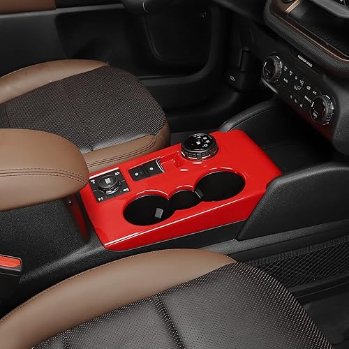 Miniatura 6 de Linskip Bronco Sport - Panel de cambio de marchas compatible con Ford Bronco Sport 2021 2022 2023, cubierta decorativa Bronco Sport para portavasos,