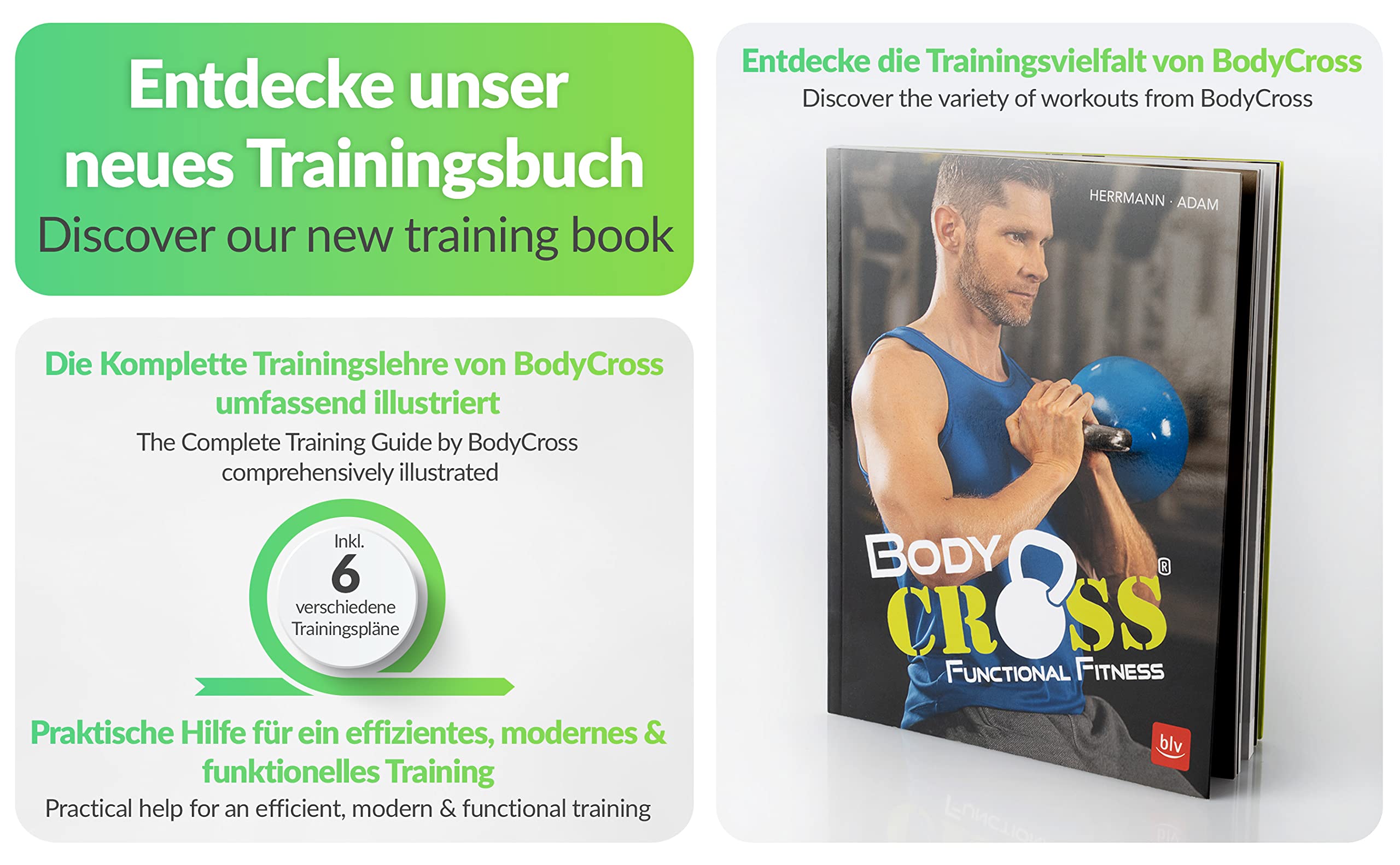 BodyCROSS Premium Schlingentrainer mit Umlenkrolle für zuhause| Sling Trainer Set mit Befestigung und Türanker | Krafttraining Made in Germany | geprüft und Zertifiziert | 10 Jahre Garantie
