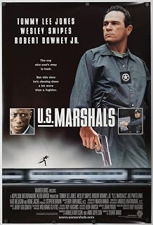 U.S. MARSHALS MOVIE POSTER 1 Sided ORIGINAL 27x40 1998 Tommy Lee Jone, Wesley Snipes