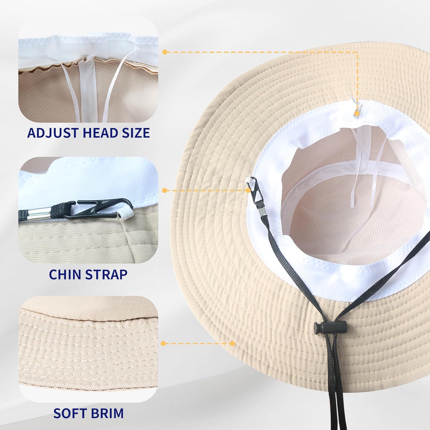 Bucket Hat for Woman Men Travel Fishing Beach Sun Hat Outdoor Cap - Image 6