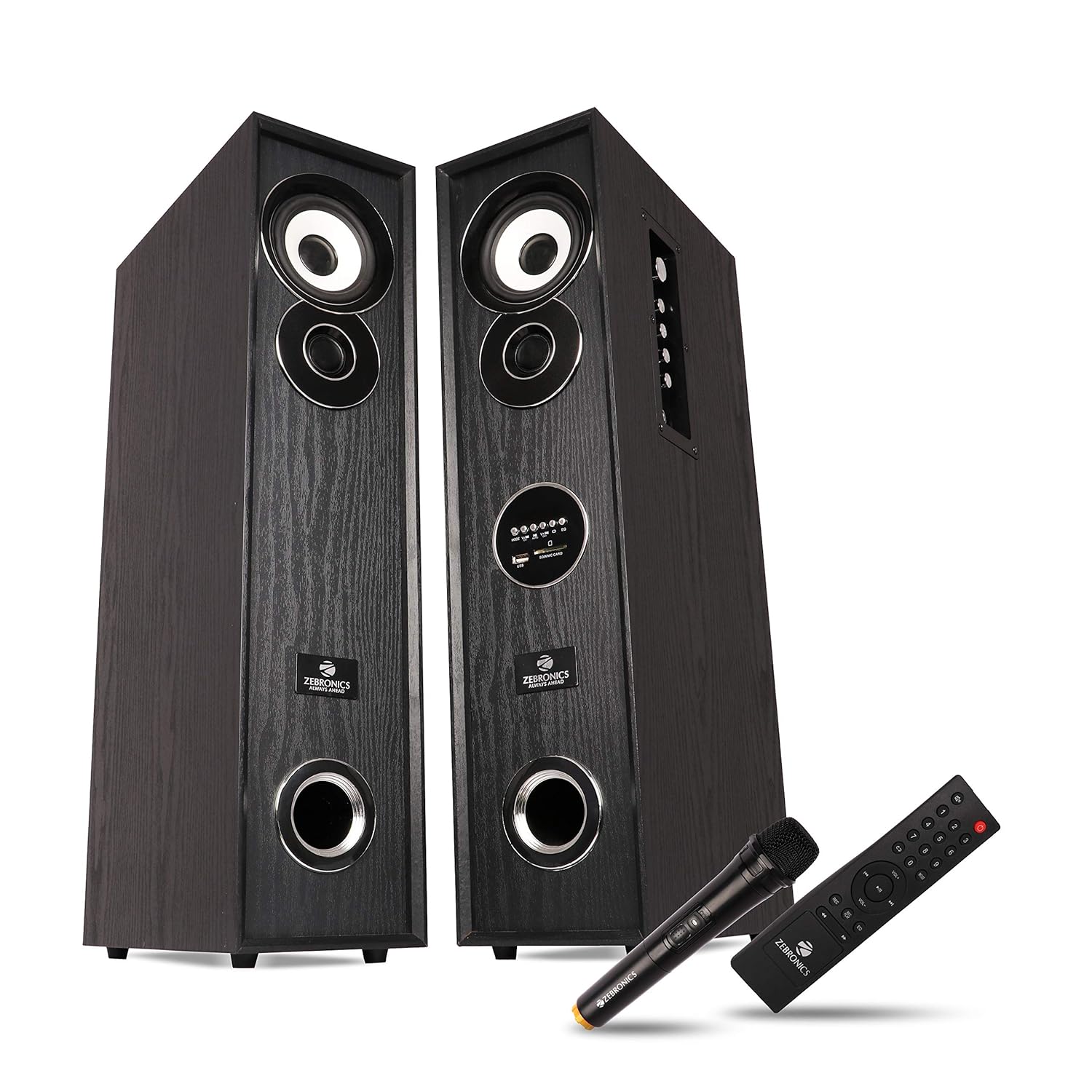 Zebronics ZEBBT7300RUCF Wireless Bluetooth Tower Speaker With Supporting SD Card, USB, AUX, FM
