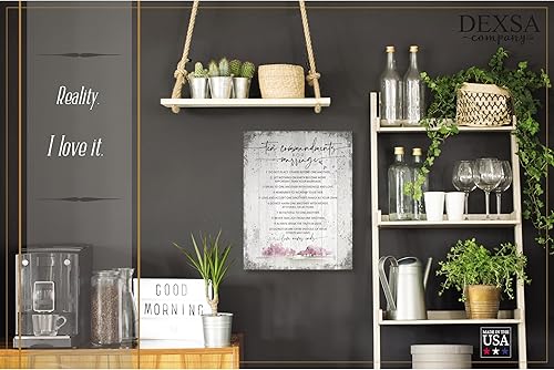 Miniatura 2 de DEXSA Placa de madera con cita inspiradora de 11.75 x 15 pulgadas, marco vertical, decoración para colgar en la pared, diseño religioso de la