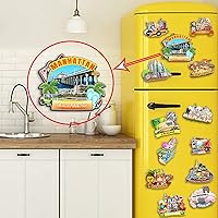 Vista 4 de Imán de madera para nevera de Manhattan Beach California, Estados Unidos, 3D, monumentos de viaje, coleccionables, recuerdos, decoración hecha a mano