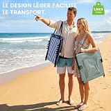 Palawano Sun Lounger for Garden & Beach - Adjustable 5-Position Beach Mat, Lightweight & Portable Lounger Mat for Pool, Picnic & Outdoor - 7