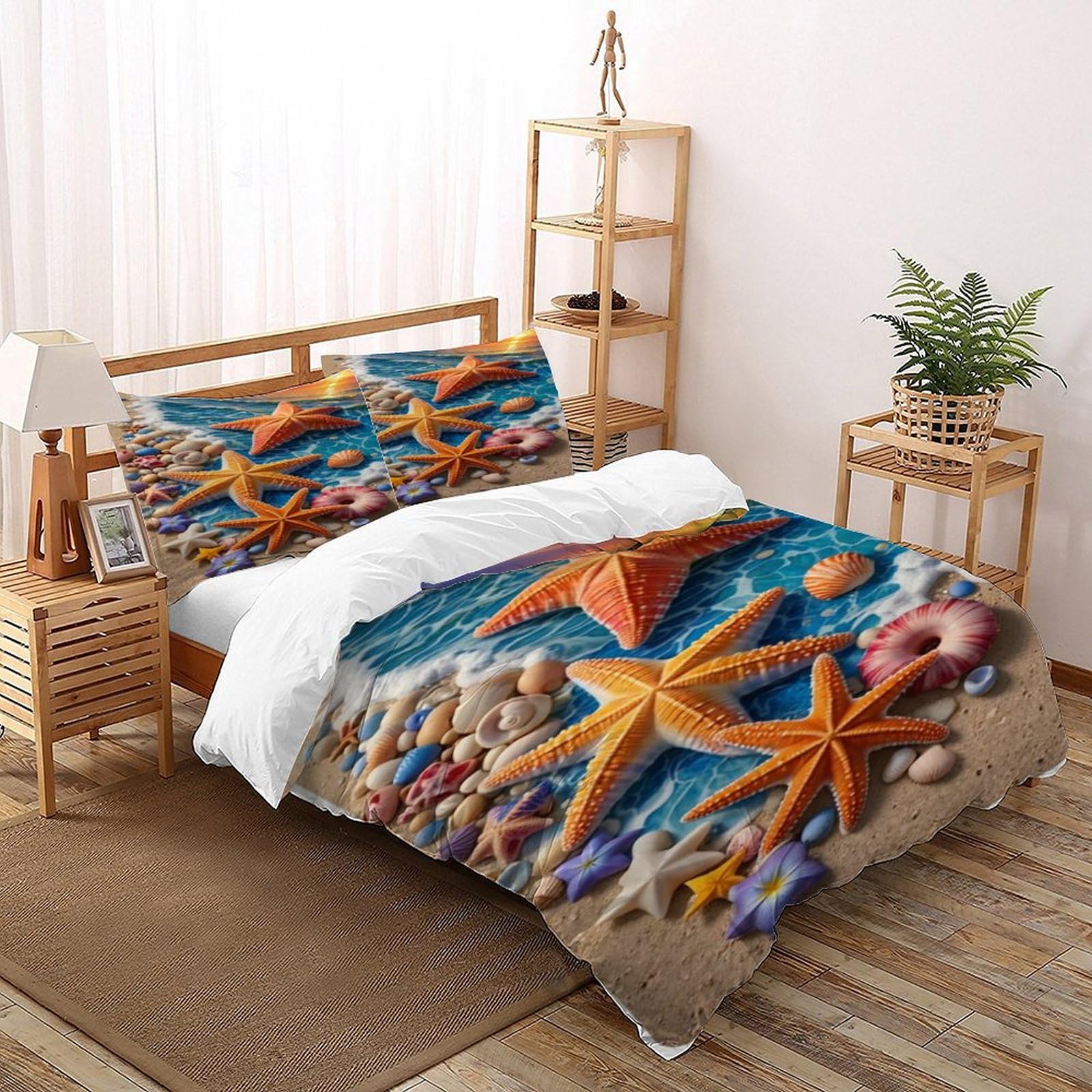 Housse de couette 135x200 Flame Chat animaux parure de lit 2 pièces avec taie d'oreiller single