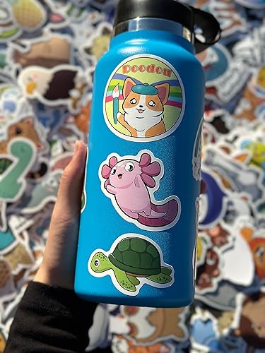 Miniatura 8 de 300 calcomanías de animales lindos para niños, calcomanías para botellas de agua, vinilo impermeable, hidroflask, teléfono, patineta, laptop,