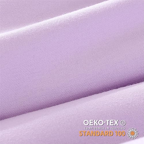 Miniatura 4 de YIRDDEO Juego de edredón de 3 piezas, color morado lavanda, tamaño matrimonial, diseño de flecos y pompones, juego de ropa de cama lujoso y bohemio