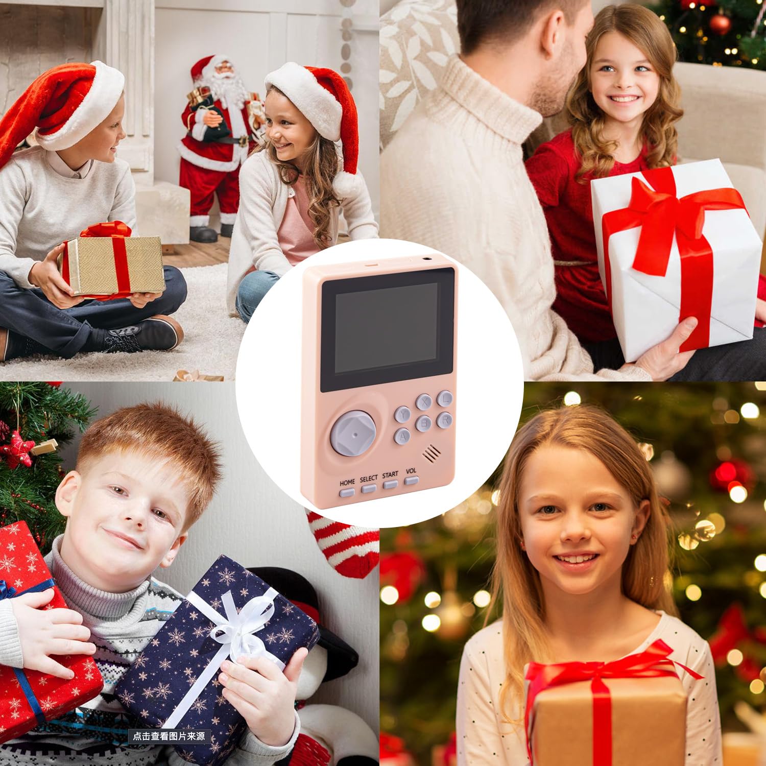 Console de jeu vidéo portable pour enfants avec 100 jeux 16 bits intégrée, console de jeu rétro portable, console de jeu portable, écran couleur de 7,1 cm, batterie rechargeable, console de jeu