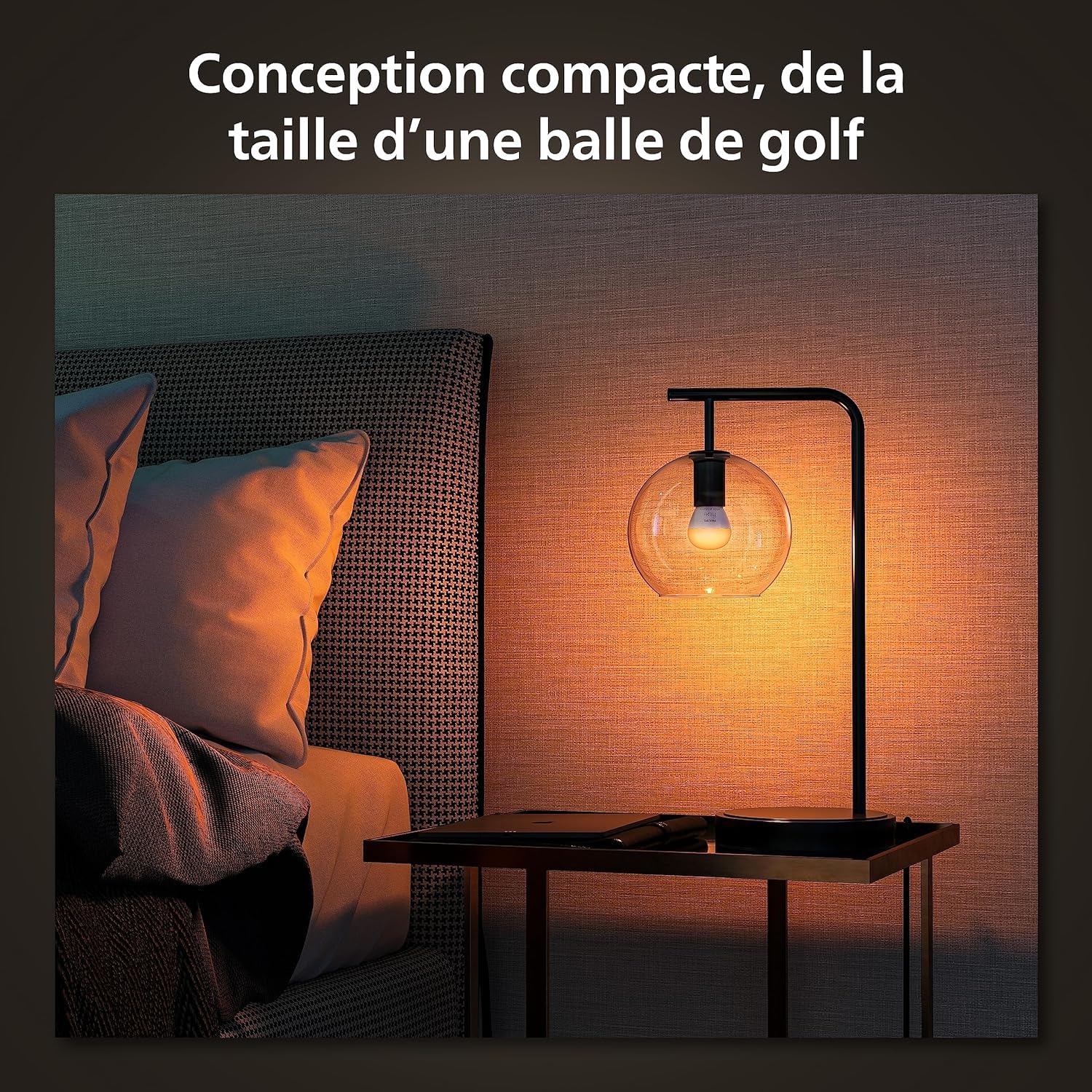Philips Hue White ambiance, ampoule LED connectée sphérique compatible Bluetooth, E14, fonctionne avec Alexa, Google Assistant et Apple Homekit, lot de 2