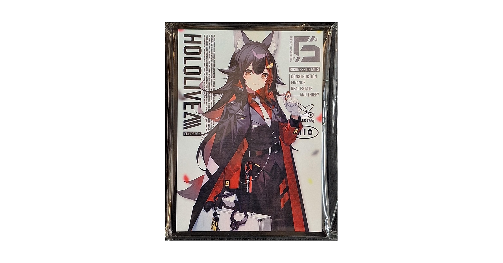 α1 ホロライブ 泥棒建設&チップ 大神ミオ スリーブ&プレイマット α1 ホロライブ 泥棒建設&チップ 大神ミオ スリーブ&プレイマット
