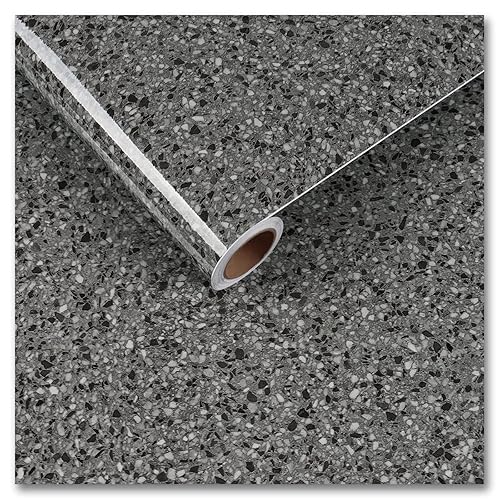 CRE8TIVE Light Black Granite Contact Paper for Countertops Waterproof 24"x118"