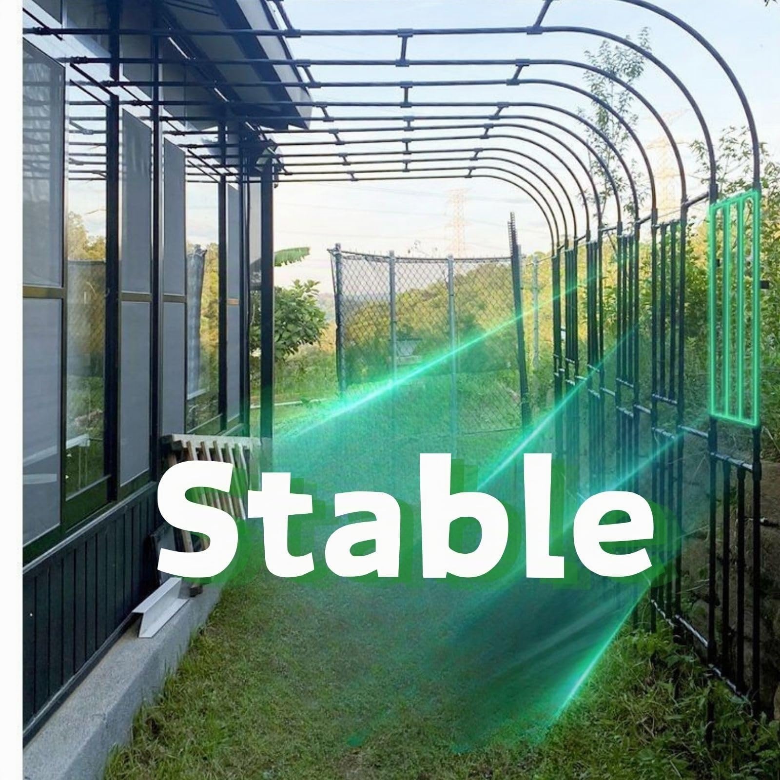 Arche Rosier Exterieur Pergola Jardin Métal Support Plante Grimpante Tonnelle Demi-latérale Treillis 60x240cm 200x240cm 270x240cm Facile À Assembler Décoration Entrée(W:200cm*H:240cm)