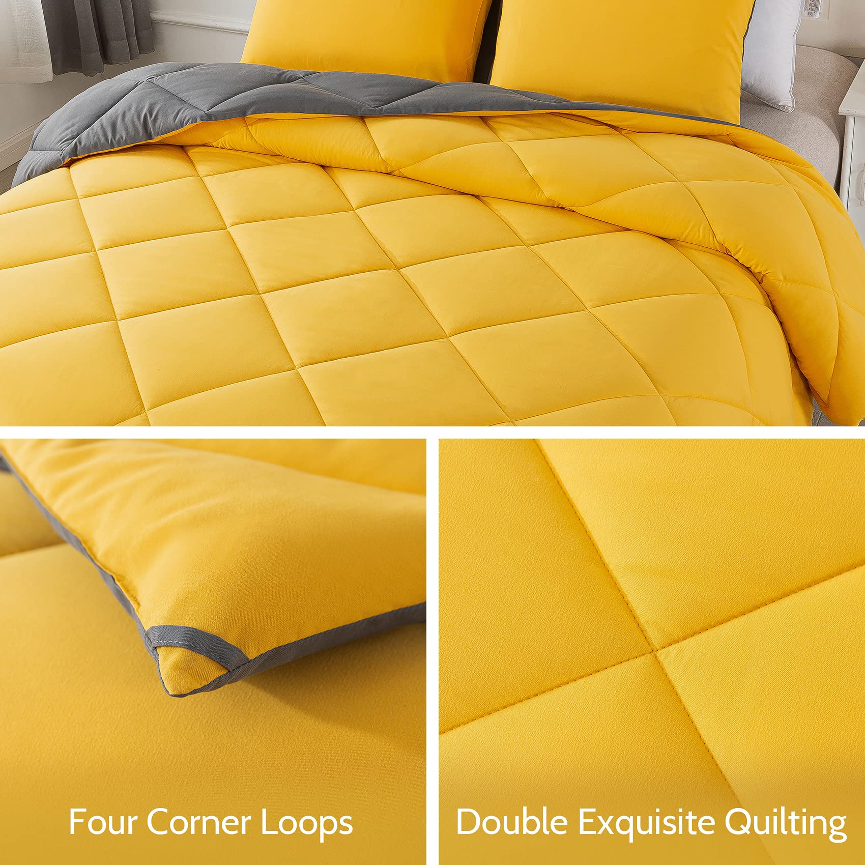 Dekbedset met dambordprint - Voor 2-persoonsbed - BLAUW - Wonen - 25.00 Dekbedset met dambordprint - Voor 2-persoonsbed - BLAUW - Wonen - 25.00