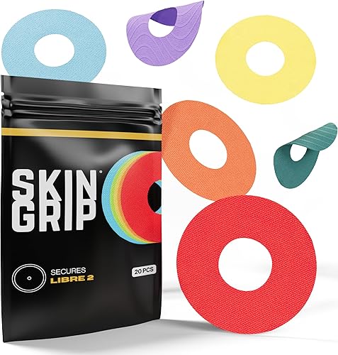 Vista 13 de Skin Grip Freestyle Libre 2 & Lingo Sensors Cover - Compatible con juegos de infusión, cinta adhesiva impermeable, cubiertas con corte