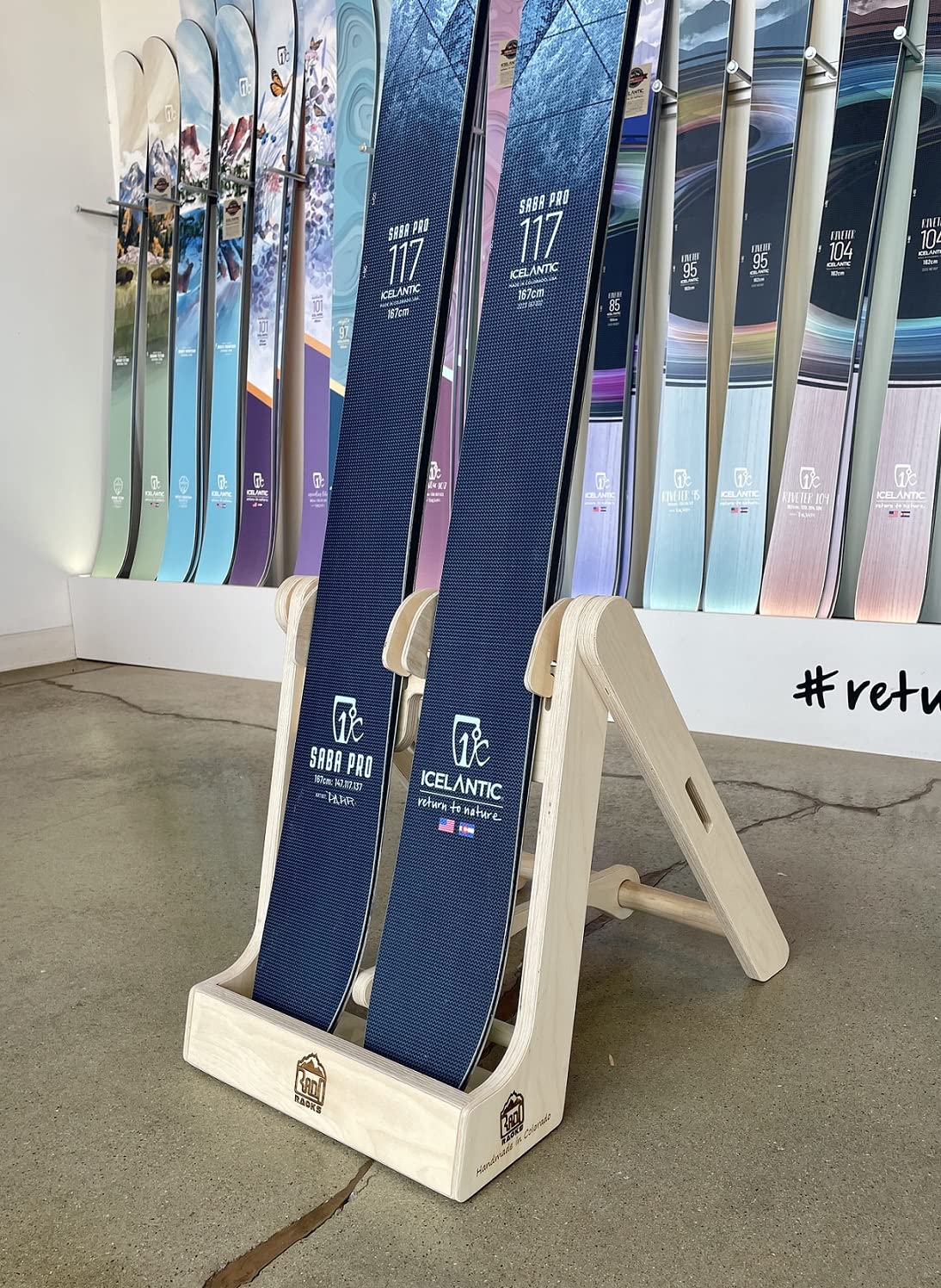 Amazon.co.jp: Pro Board Racks THE STASH スキーディスプレイスタンド