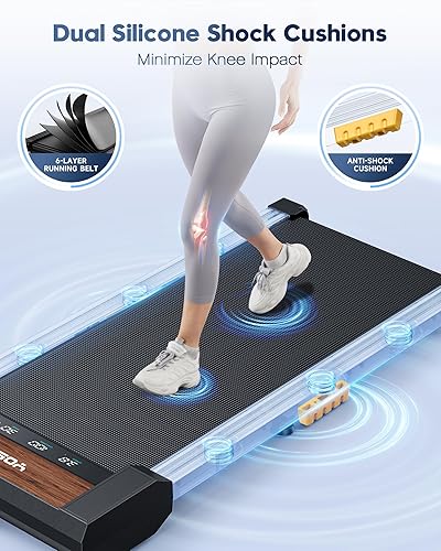 Miniatura 2 de YOSUDA Caminadoras para caminar - Cintas de correr debajo del escritorio para el hogar y la oficina, capacidad de peso de 265 libras y altavoz