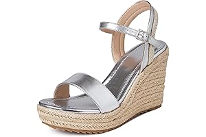 Women's Silver Wedges: Timeless Elegance with a Touch of Sparkle