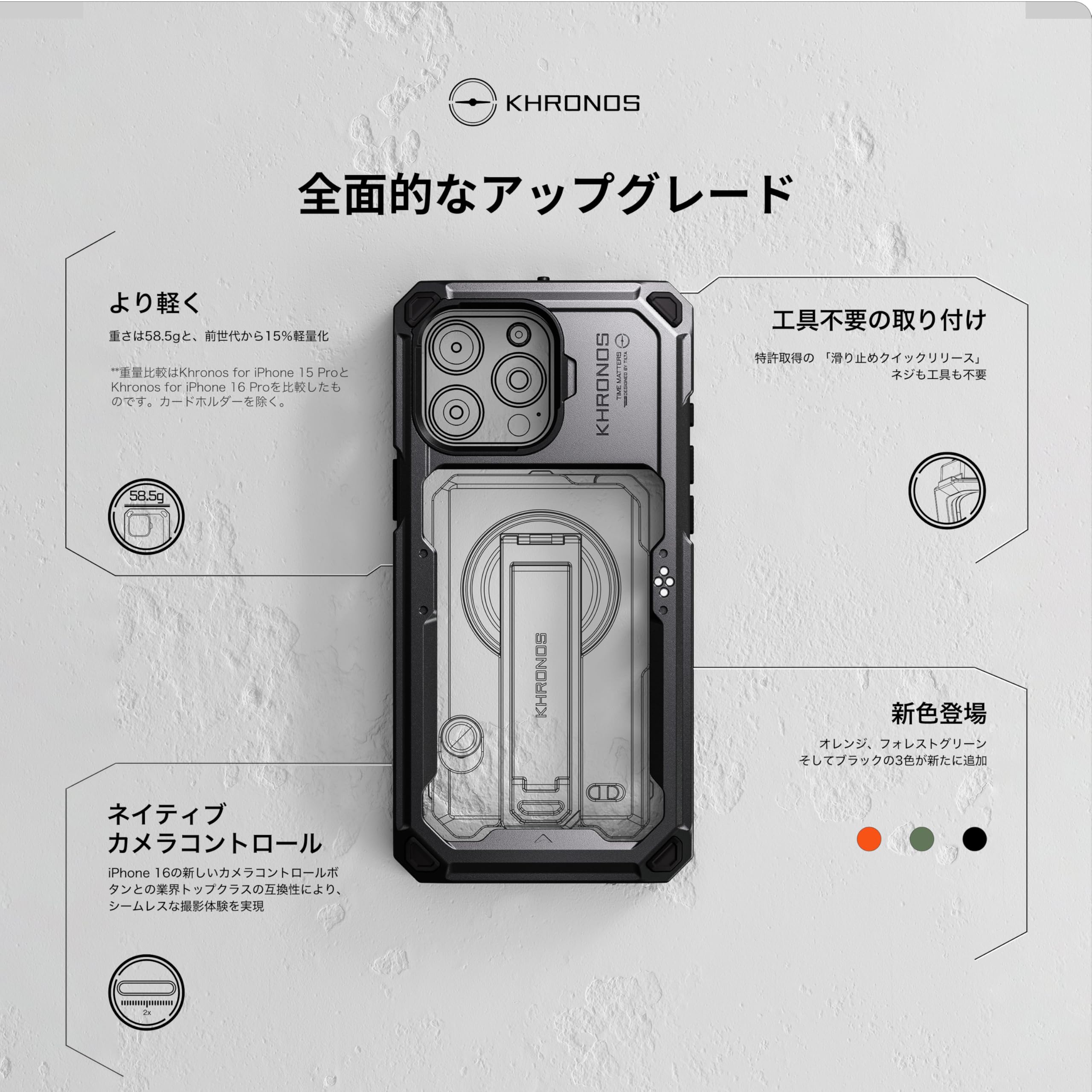 Amazon.co.jp: TILTA iPhone 16 Pro Max用 Khronos スマホケージ 