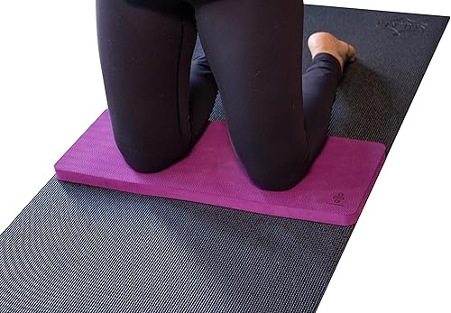 Miniatura 5 de SukhaMat - Rodillera de yoga TPE de 1 pulgada - La mejor rodillera de ejercicio de Estados Unidos - Elimina el dolor durante el yoga o el ejercicio