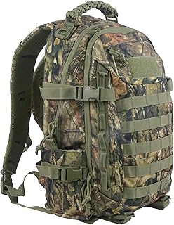 Forest Tree Camouflage Tactical Backpack Hunting Backpack-Camo Backpack - Hiking, Hunting, Fishing, Camping Backpack (Dark Green) - APRILBAY