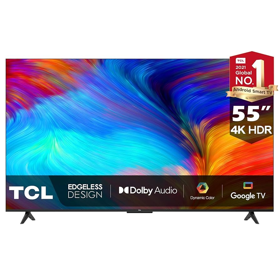 TCL 55 Inch TV 4K Ultra HD Smart Google TV Dolby Audio HDR10