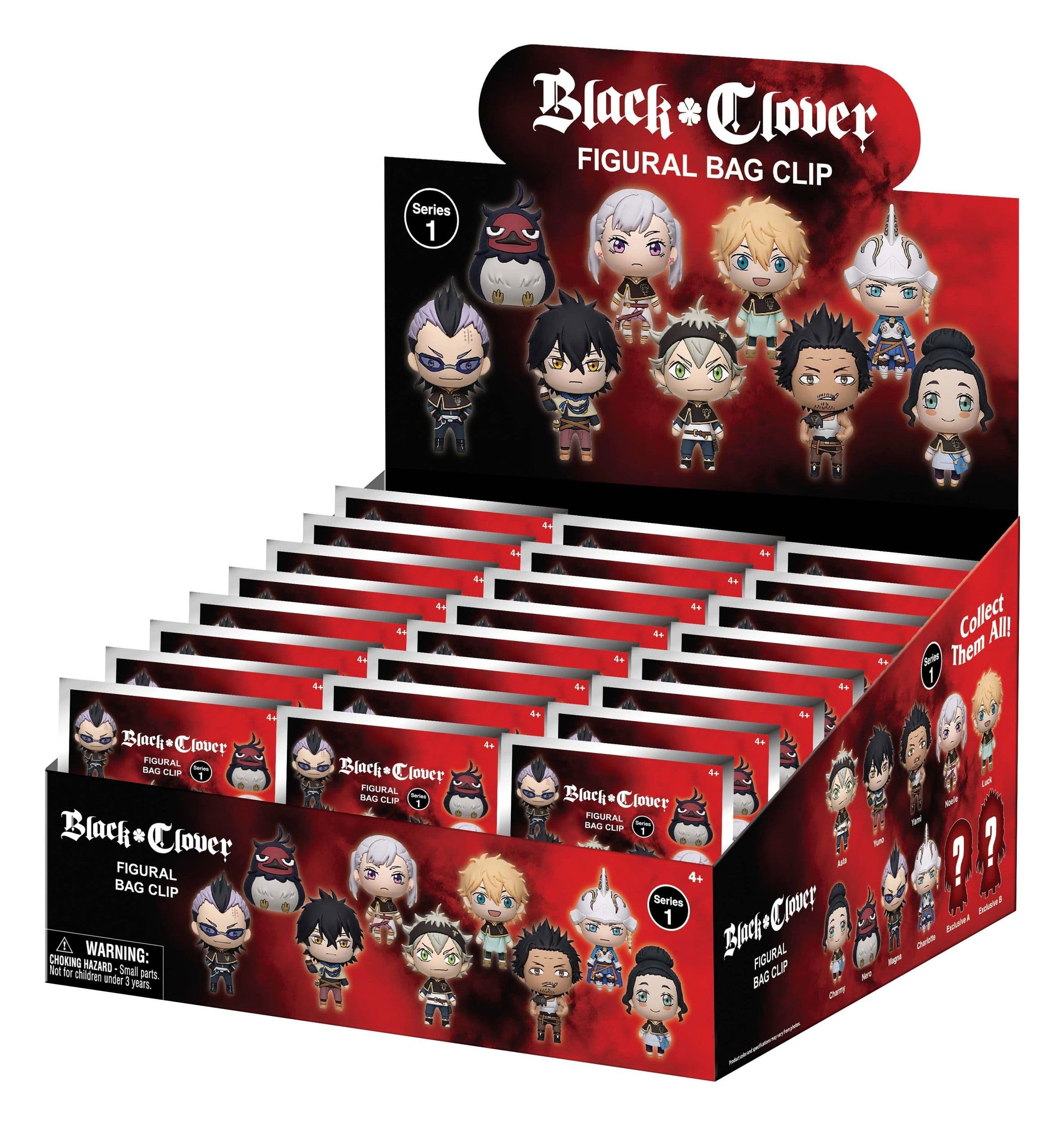 Black Clover Series 1 – 5" Collectible Bag Clip – Blind Bag (ONE Random Figure) – Anime Character Keychain/Backpack Accessory | Official Licensed Merchandise