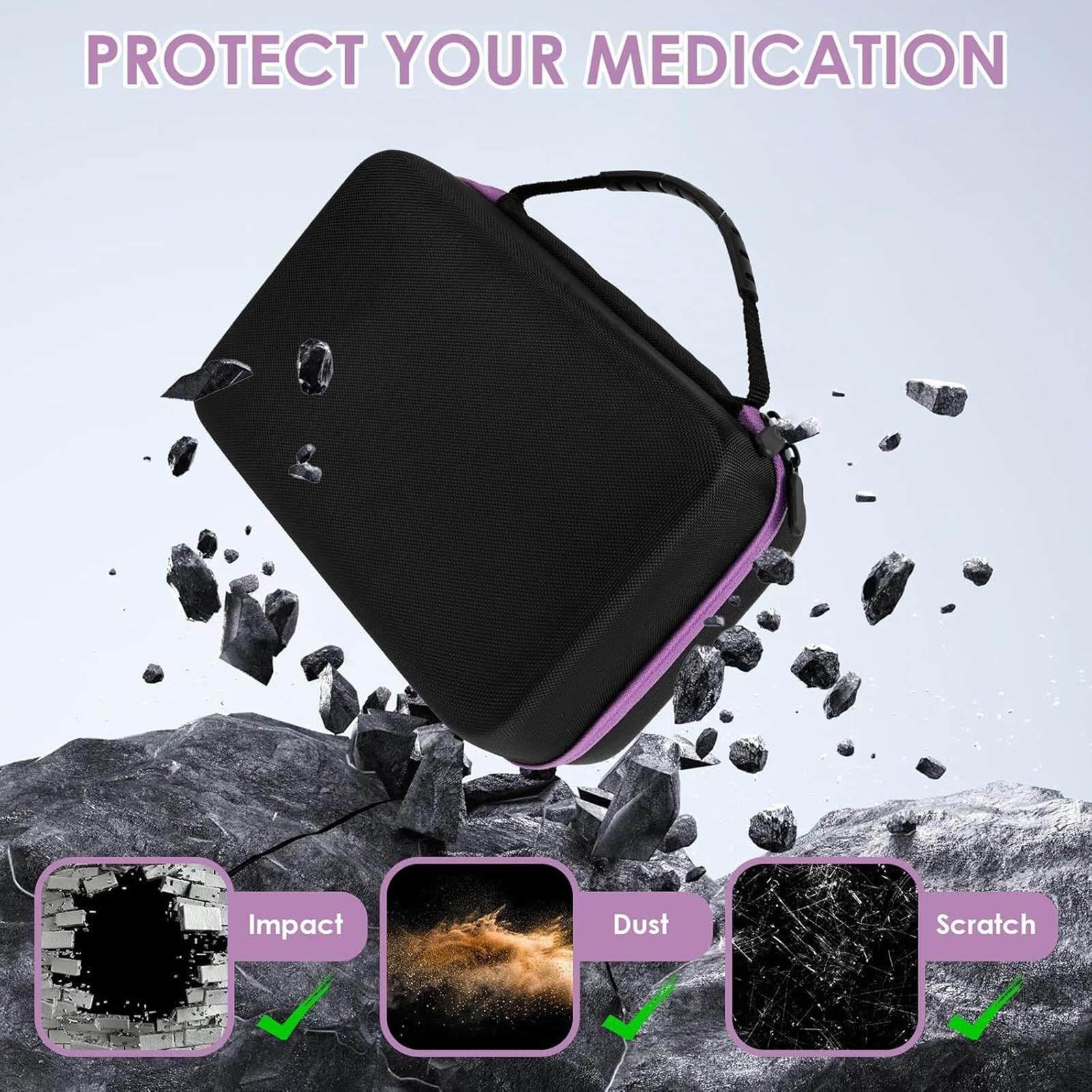Pilulier Hebdomadaire Distributeur de Médicaments et Compléments, Boîte de | Pilulier Journalier 31 Jours pour Voyages, Sac à Main, Femmes, Hommes, Étudiants,
