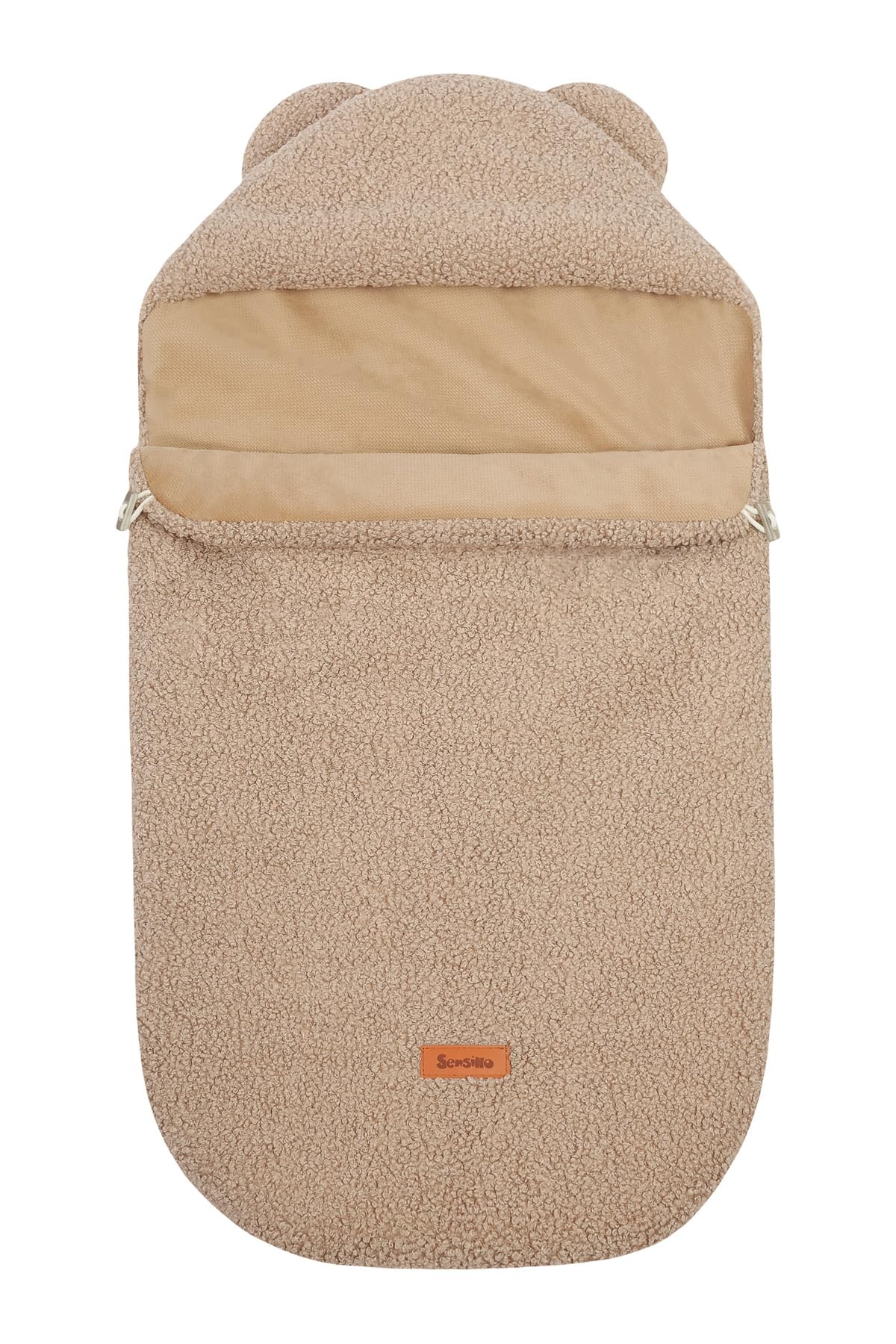 Saco de Dormir 3 en 1 Lamm para Bebés: Suave Saco de Dormir para Invierno, Cochecito, de Dormir para Niños y Uso Diario, Forro Interior Mullido, Capa Exterior de Rizo
