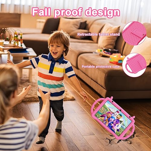 Miniatura 6 de Tablet para niños Semeakoko de 10 pulgadas Android 14 con asa antichoque, Octa-Core 10GB+64GB, pantalla HD de 1280 x 800, controles parentales,