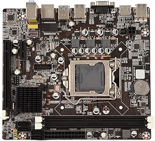 Placa-mãe de computador DDR3, placa-mãe de computador desktop LGA 1155, memória de canal duplo, placa-mãe de máquina de mineração de cartão gráfico PCIE 16X PCIE 3.0