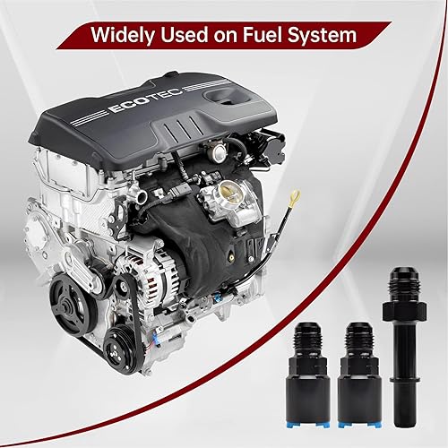 Miniatura 10 de FGJQEFG Accesorios de adaptador de riel de combustible de alimentaciónretorno -6AN EFI AN6 Push ON compatibles con LT1 LT4 LS1 LQ4 LQ9