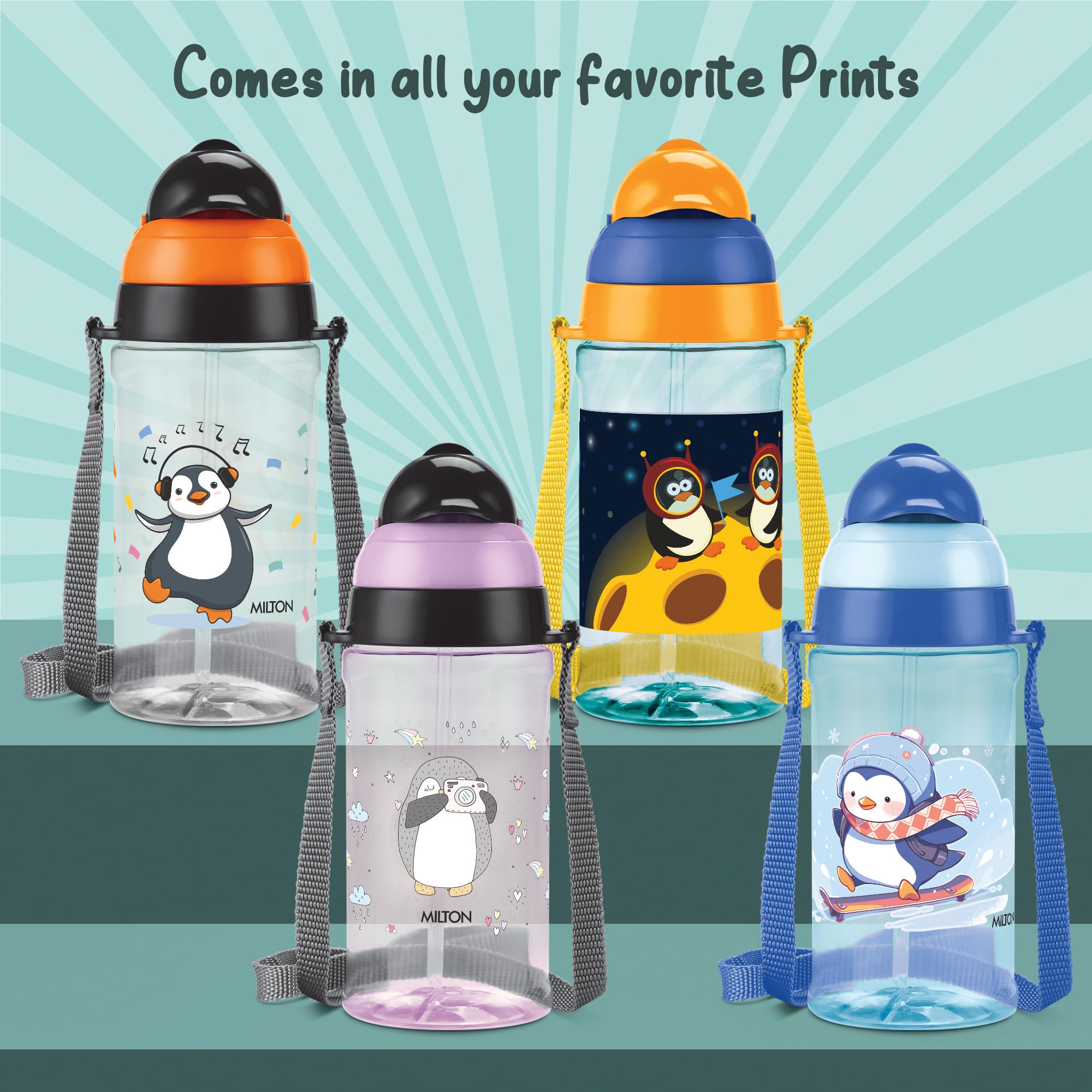 MILTON Smilo Water Bottle - BPA Free & Leak Proof -5