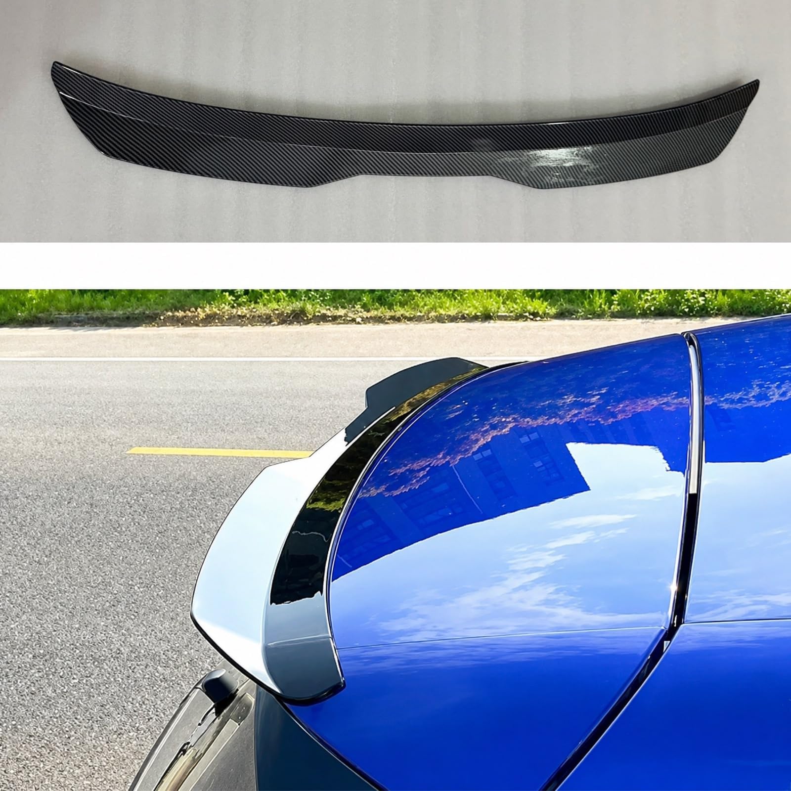 ABS Rear 98cm Spoilerr Carbon Wingg Spoilerr Rearr Trunk Roof Tail Wing Lip Exterior Accessories Car Tuning Accessorices for Hatchback Trunk Lip Spoiler Auto Accessories-image-42