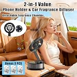 2-in-1 Car Phone Mount with Fragrance Diffuser, Exclusive for iPhone | 360° Adjustable Car Phone holder, Phone Holders for iPhone 17-12 Pro Max Air Plus